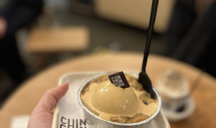 Glace à base d’azote liquide réalisée à Chin chin ice-cream à Londres
